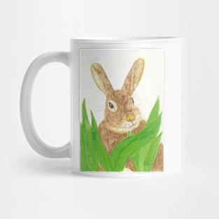 Easter bunny in the grass Mug